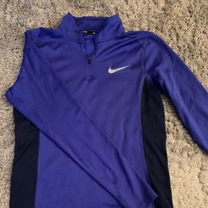 Indigo Nike dri-fit quarter zip